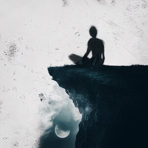 A haunting beautiful image of a shadowy