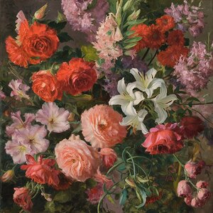 Vibrant flowers in full bloom 