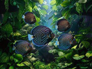 Lush underwater world