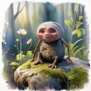 A charming watercolor 