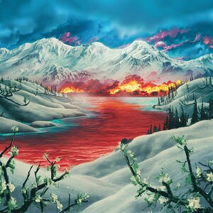 Snow capped mountains 