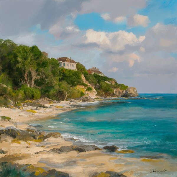 Shores of pearls Print