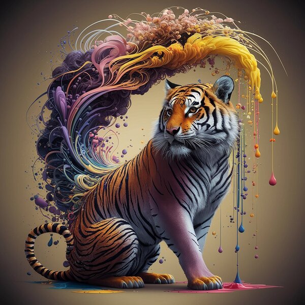 Captivating tiger Print