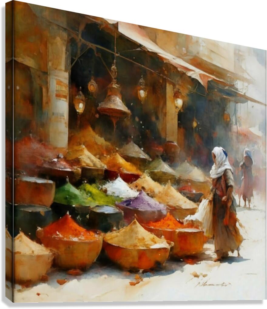 A Moroccan market  Canvas Print
