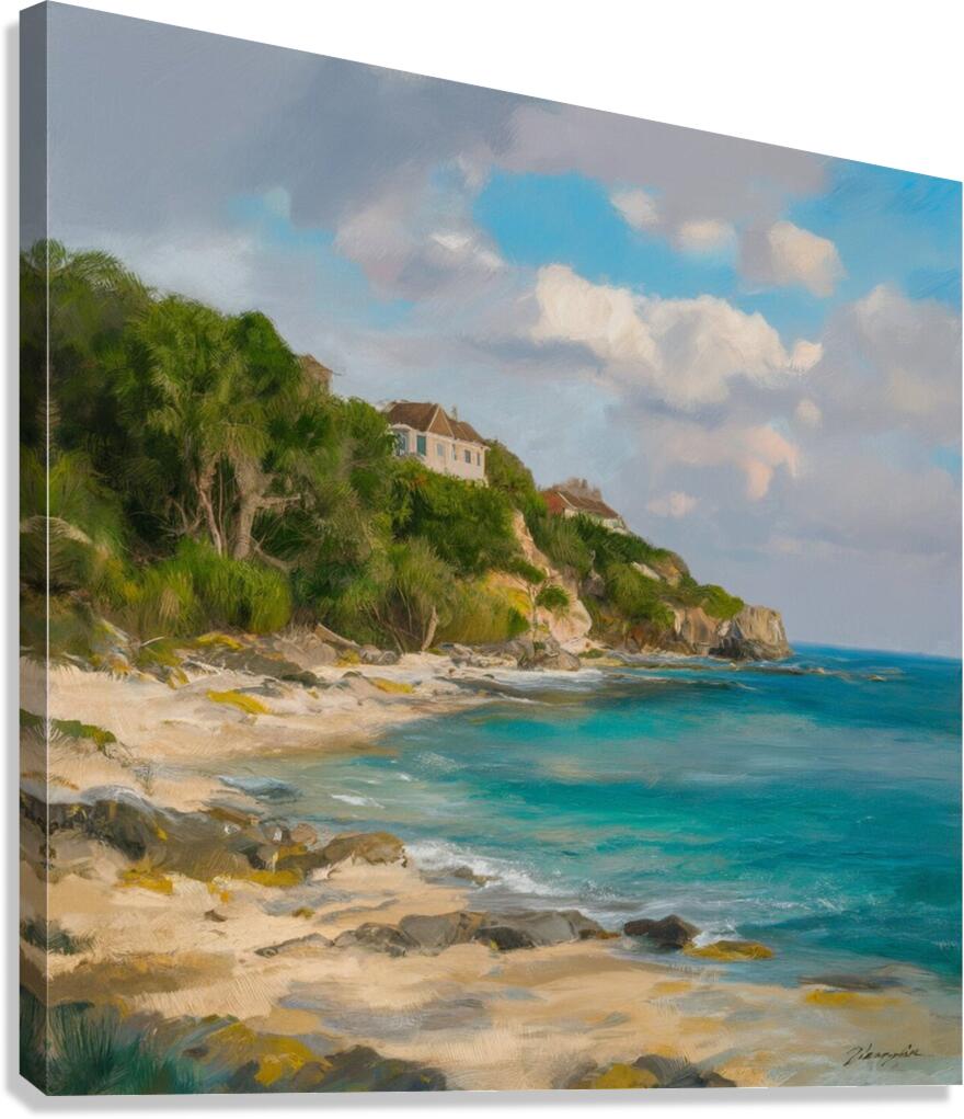 Shores of pearls Canvas Print