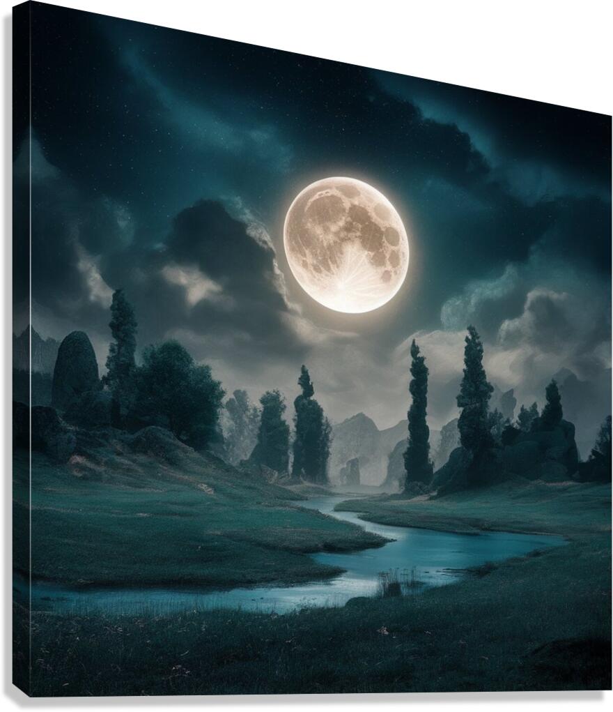 Full moon  Canvas Print