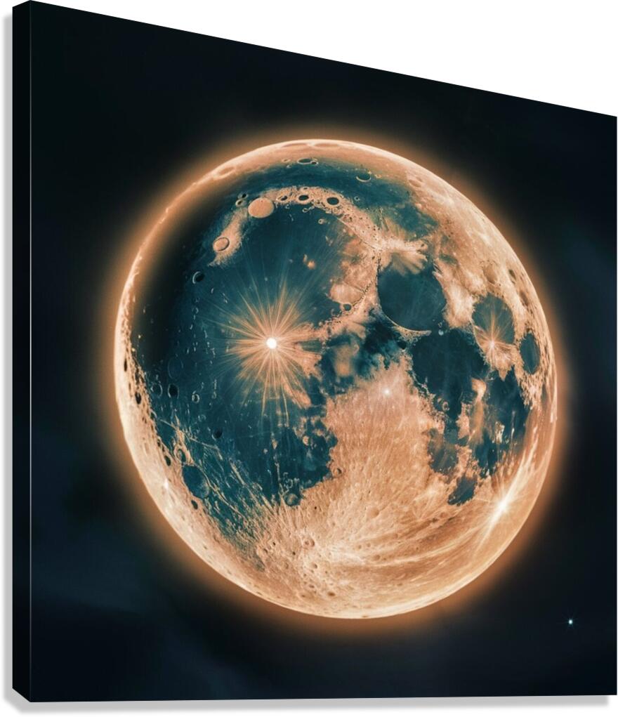 The moon  Canvas Print