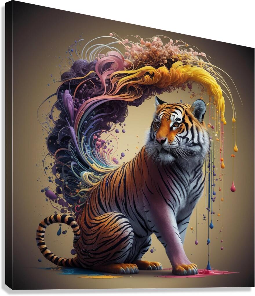 Captivating tiger Canvas Print