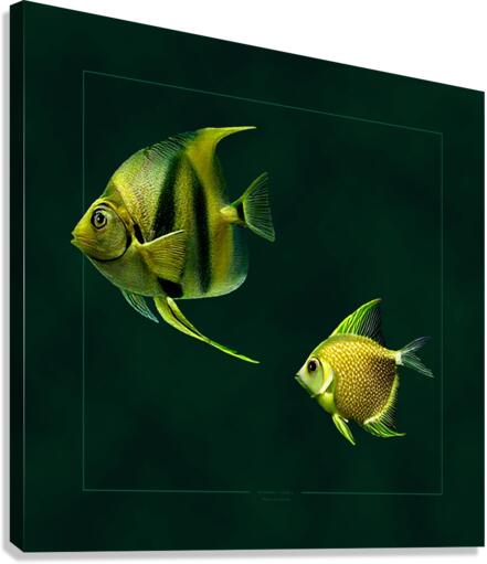 Emerald Tides 1 Canvas Print