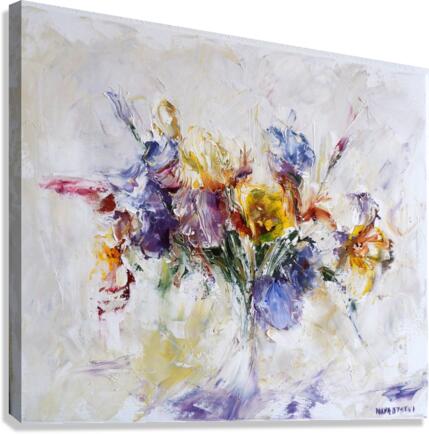 Irises in Spring  Canvas Print