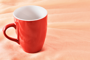 Red mug studio shot