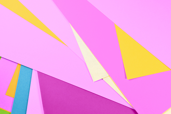 Multicolored paper background Print