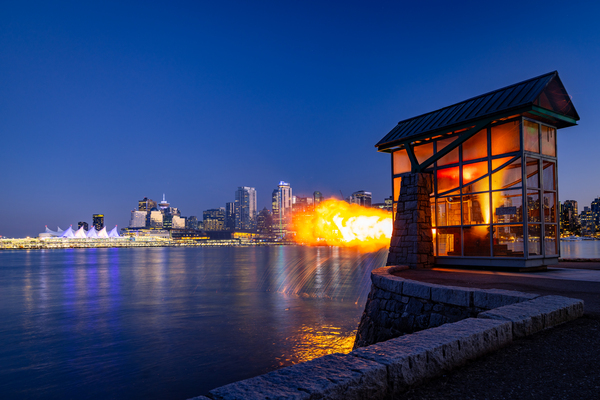 Vancouver BC -The Iconic 9 OClock Gun Print
