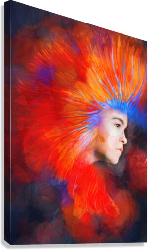 War paint Canvas Print