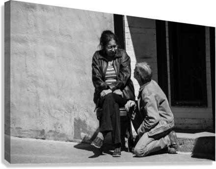 Kneeling  Canvas Print
