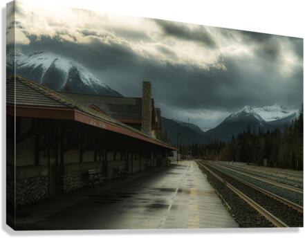 Banff Train Station Canvas Print