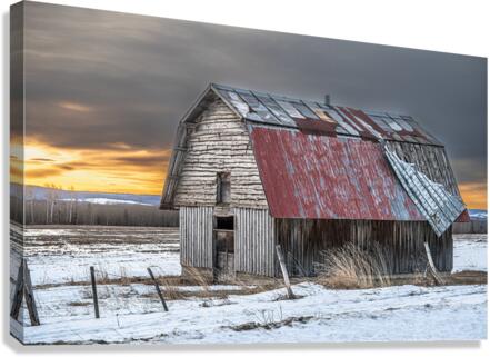 Wind Damaged Barn Canvas Print