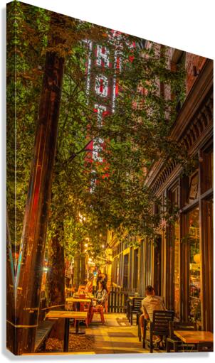 Sidewalk Cafe Canvas Print