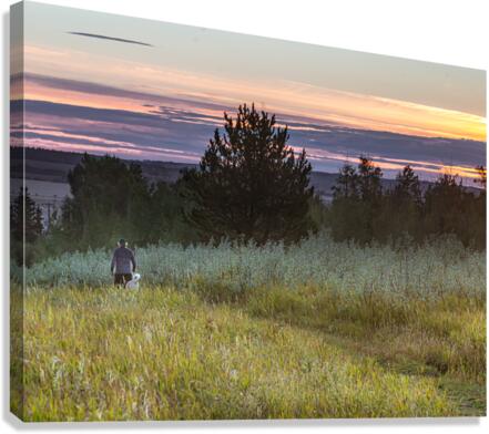 Evening Walk Canvas Print