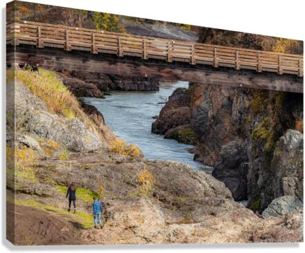 Exploring the Canyon Canvas Print