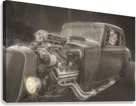 Evil Hot Rod Canvas Print