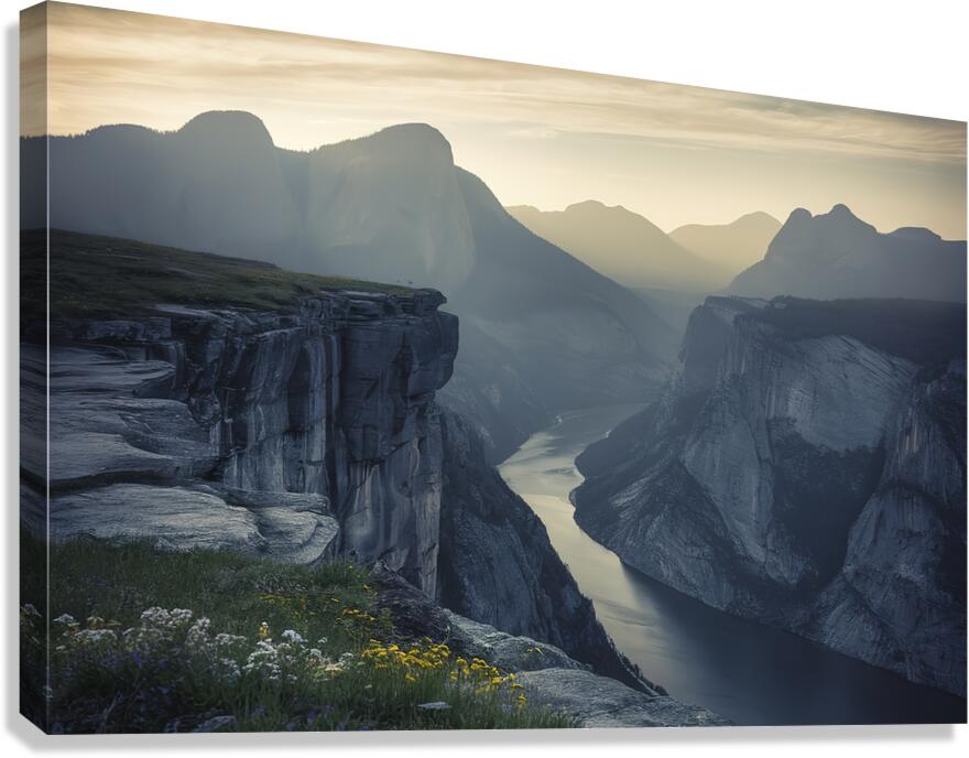 A serene and awe inspiring soft focus landscape o by Gabriel