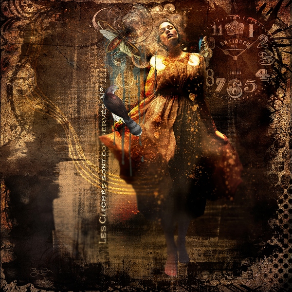 Lost In Golden Dust Print