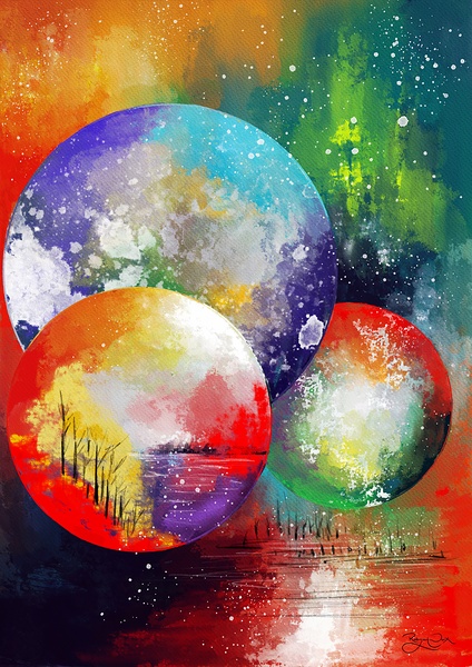 3 Worlds Of Different Colours Digital Download
