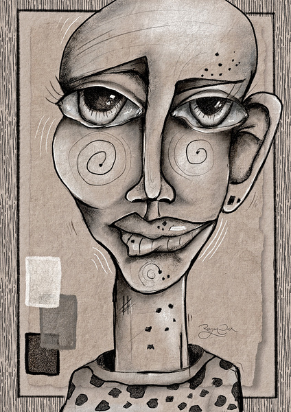 Eyes of Contrast Print