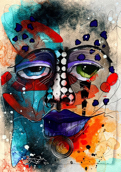 Her World of Shapes by RobzLipner