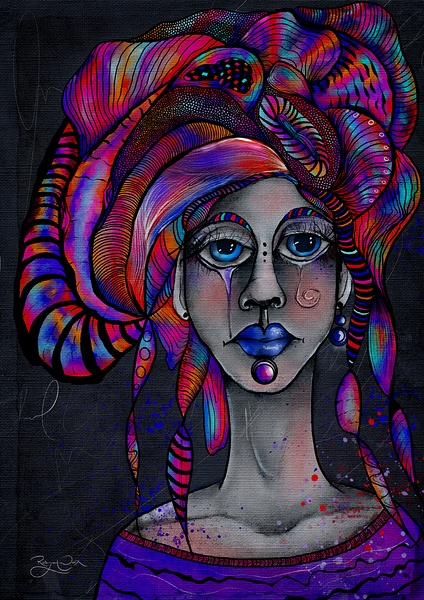 She Loved Her Hair Print