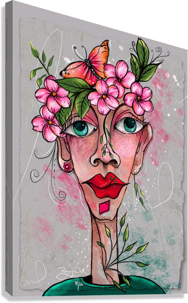 Pretty In Flowers Canvas Print