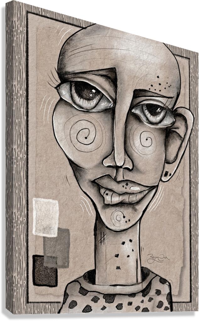 Eyes of Contrast Canvas Print