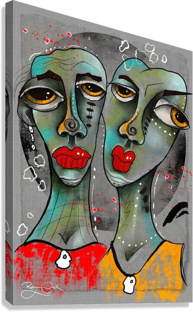Twins Madness Canvas Print