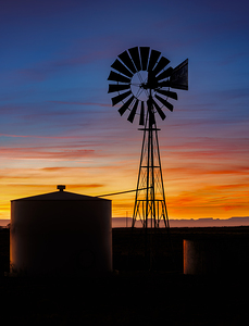 Windmill Sunset