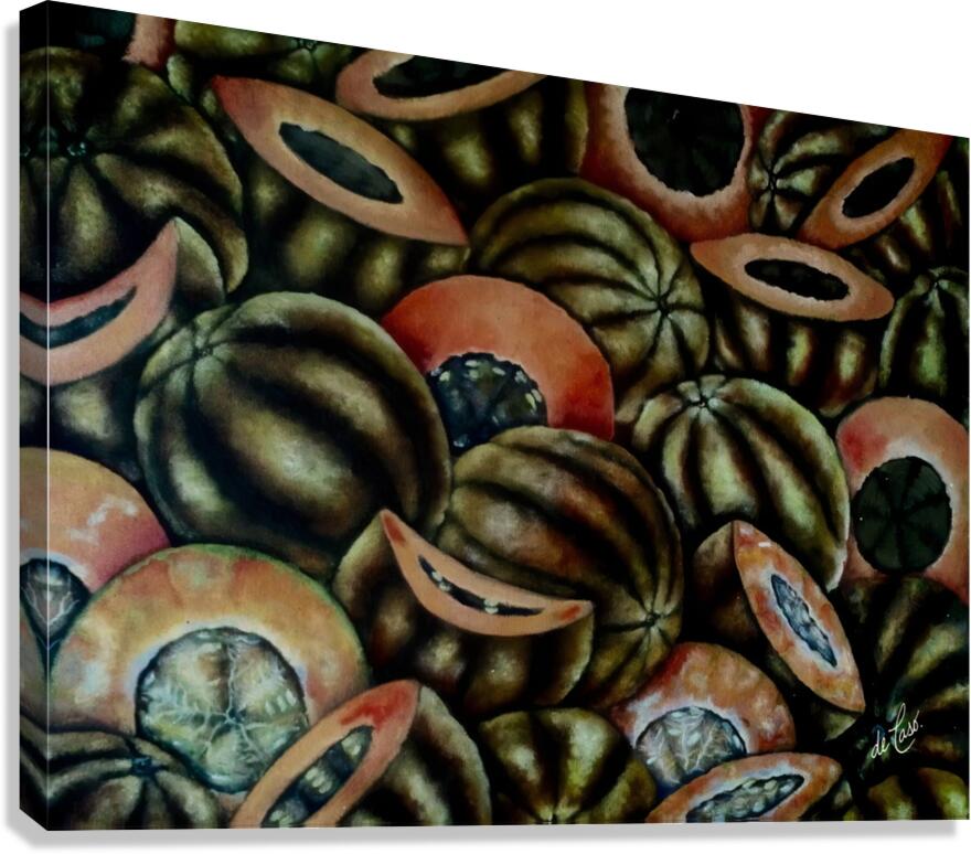 Delicious melons Canvas Print