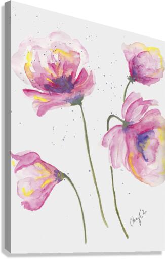 Pink Flower Burst Canvas Print