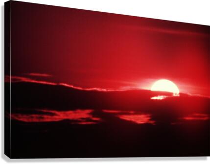 Red Sun Canvas Print