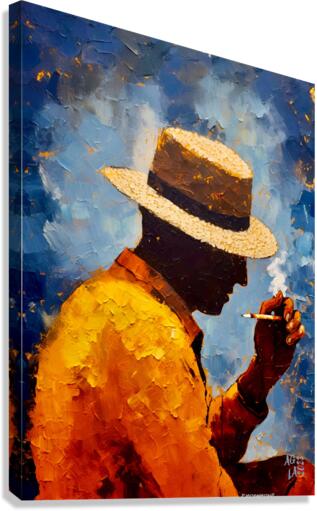 Smoking Papi Canvas Print