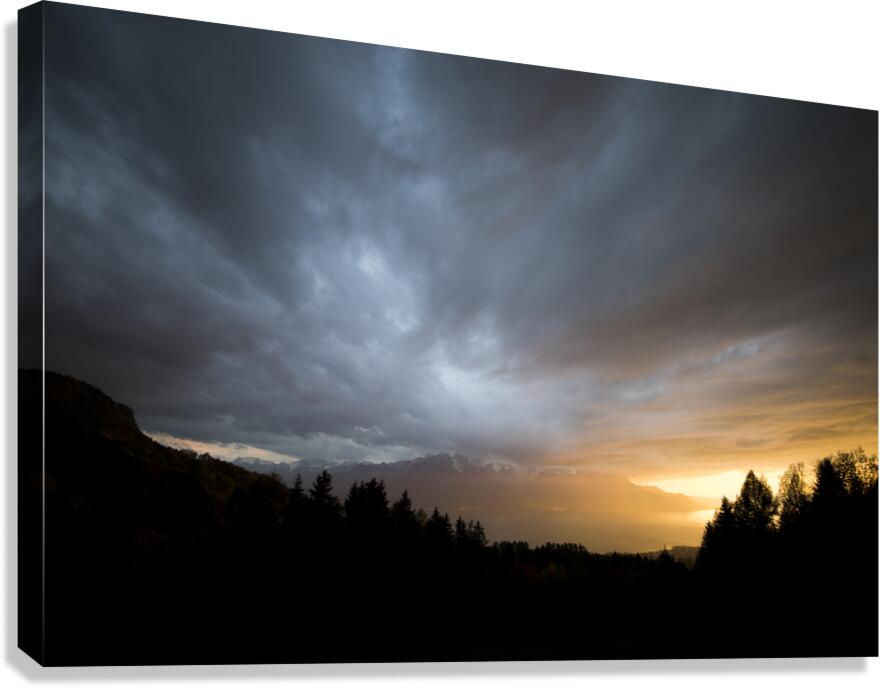 Commute sky Canvas Print