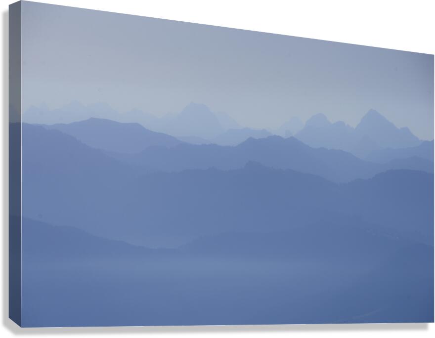 Mountain lines Canvas Print