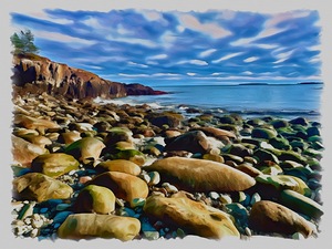 Acadia   Little Hunter s Beach 4 by Tropical Freeze