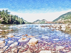 Acadia   Jordan Pond 3 by Tropical Freeze
