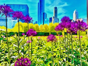 Chicago Flowers 1 by Tropical Freeze