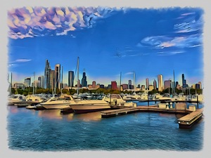 Chicago   Boats 1 by Tropical Freeze