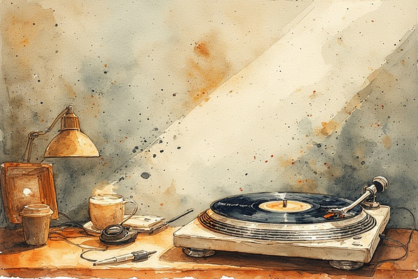 Retro Vinyl Wall Art – Vintage Music Lover Poster by abdodd