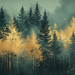 Into the Wild — Vintage Mountain Adventure Poster