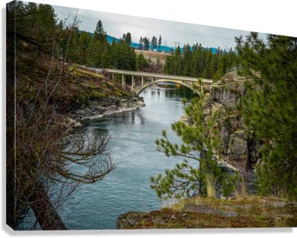 Post Falls Dam Canvas Print