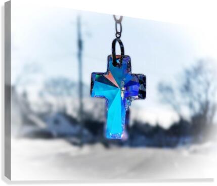 Blue Cross Canvas Print