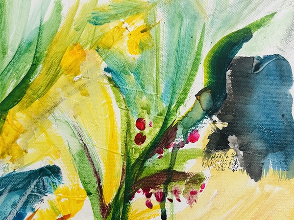 Abstract Flowers Print
